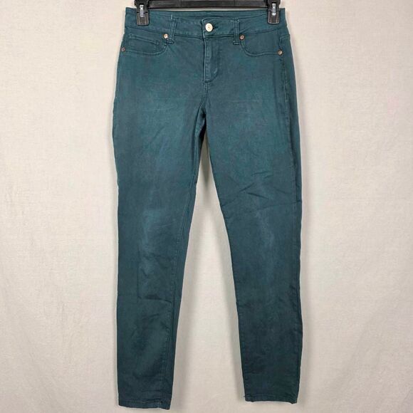 Maurices Teal Skinny Stretch Pants Women’s M Regular - Picture 1 of 8
